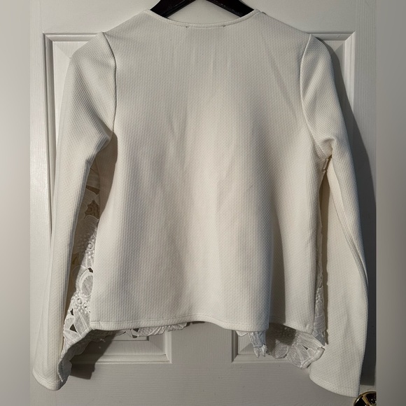 SUNDAY IN BROOKLYN Anthropologie ‘Snow On Daisies’ XS White Lace Embroidery NICE - Picture 15 of 16